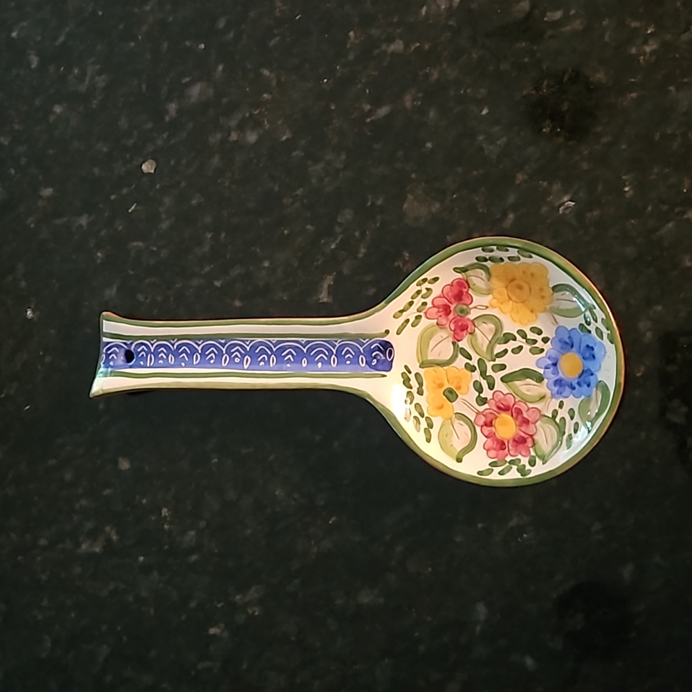 Spoon Rest from Portugal Artisan Hand Painted